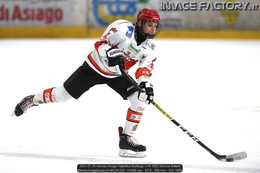 2021-01-24 Hockey Asiago-Valpellice Bulldogs U19 1692 Simone Battelli